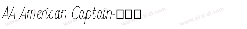 AA American Captain字体转换